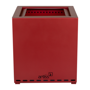 Artiss rauchfreie feuerstelle Z1 rotmetallic